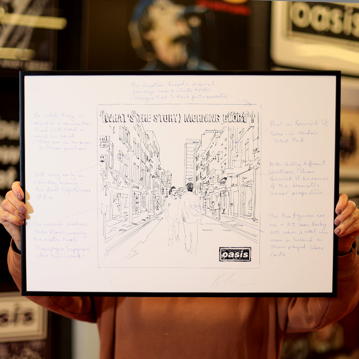 Oasis - (What's The Story) Morning Glory? - Illustration Print - Artists Proof  New Item