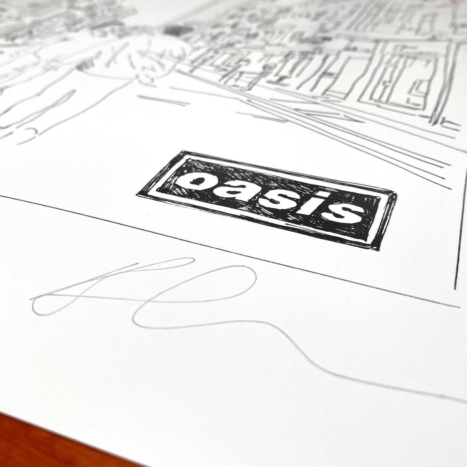 Oasis - (What's The Story) Morning Glory? - Illustration Print - Artists Proof  New Item