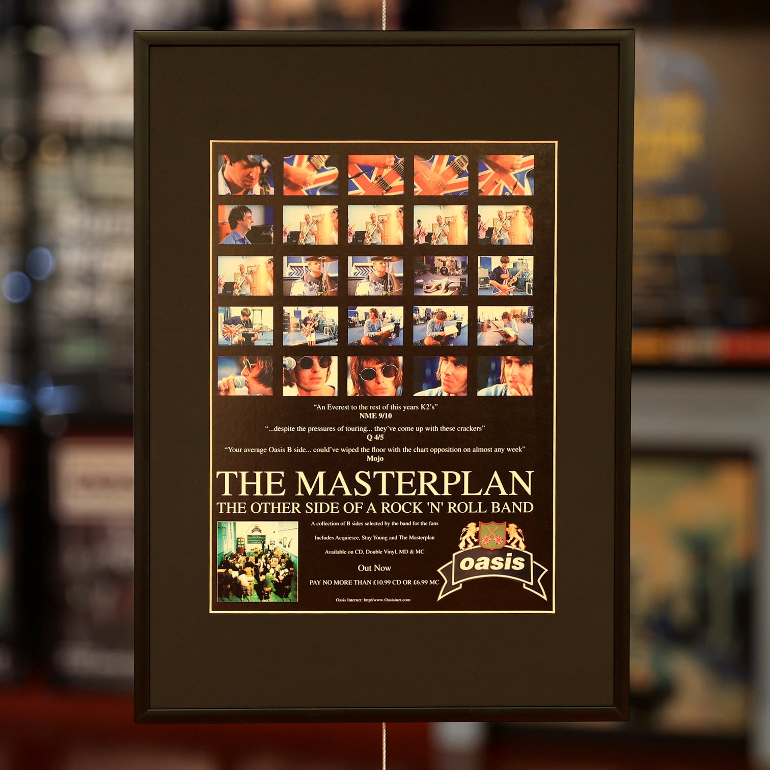 Oasis - Original 1998 Masterplan Press Ad. - New Item