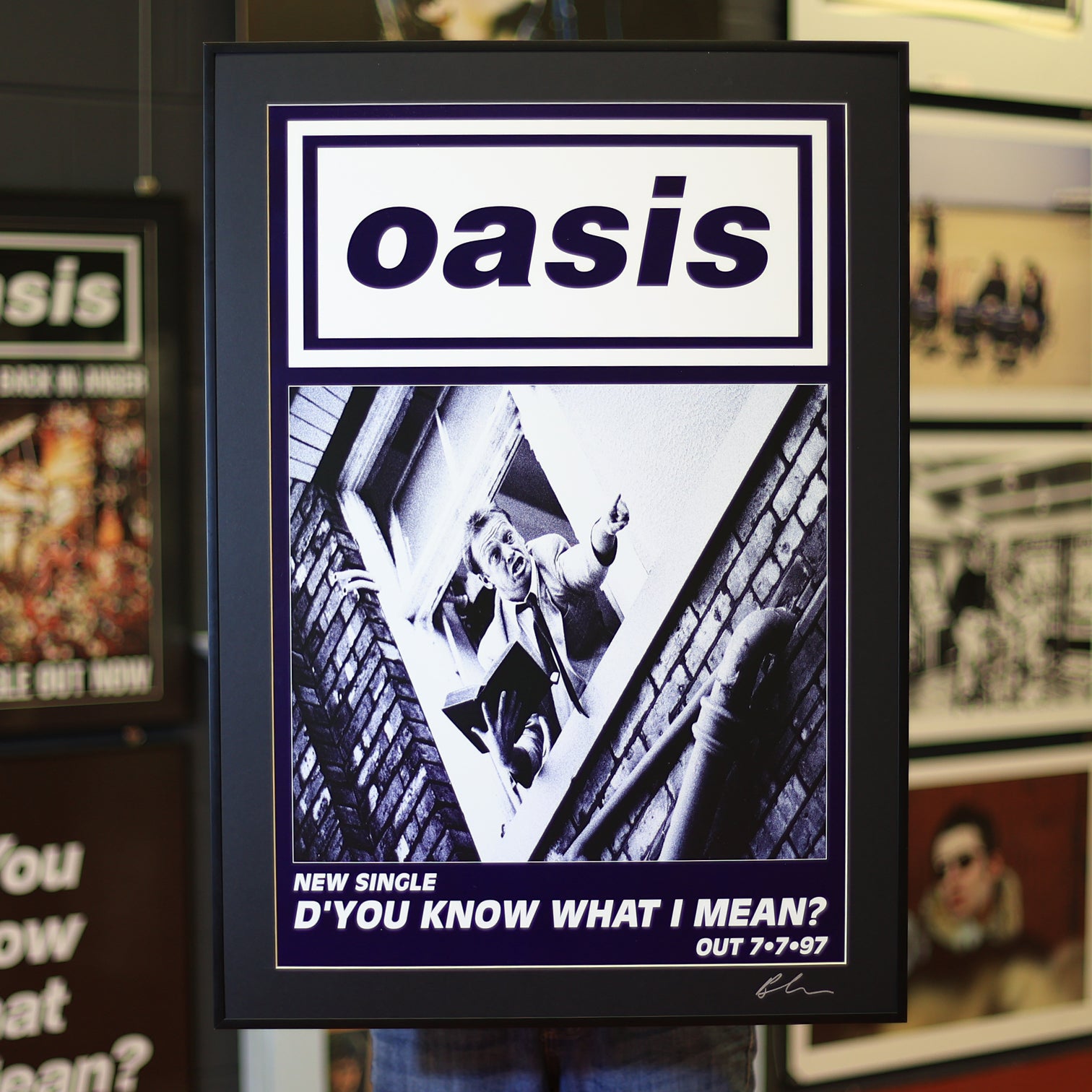 Oasis 'D'You Know What I Mean' 1997 Original Street Flyposter 1