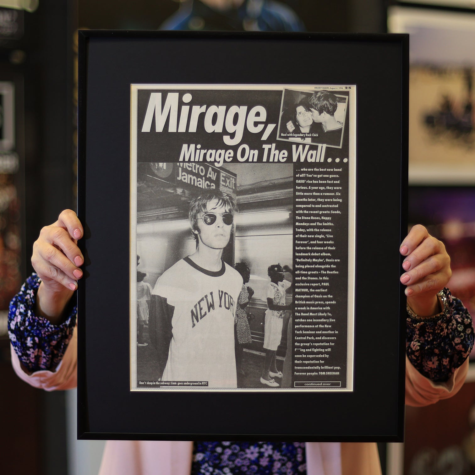 Oasis 'Mirage On The Wall' Melody Maker Original 1994 - New Item