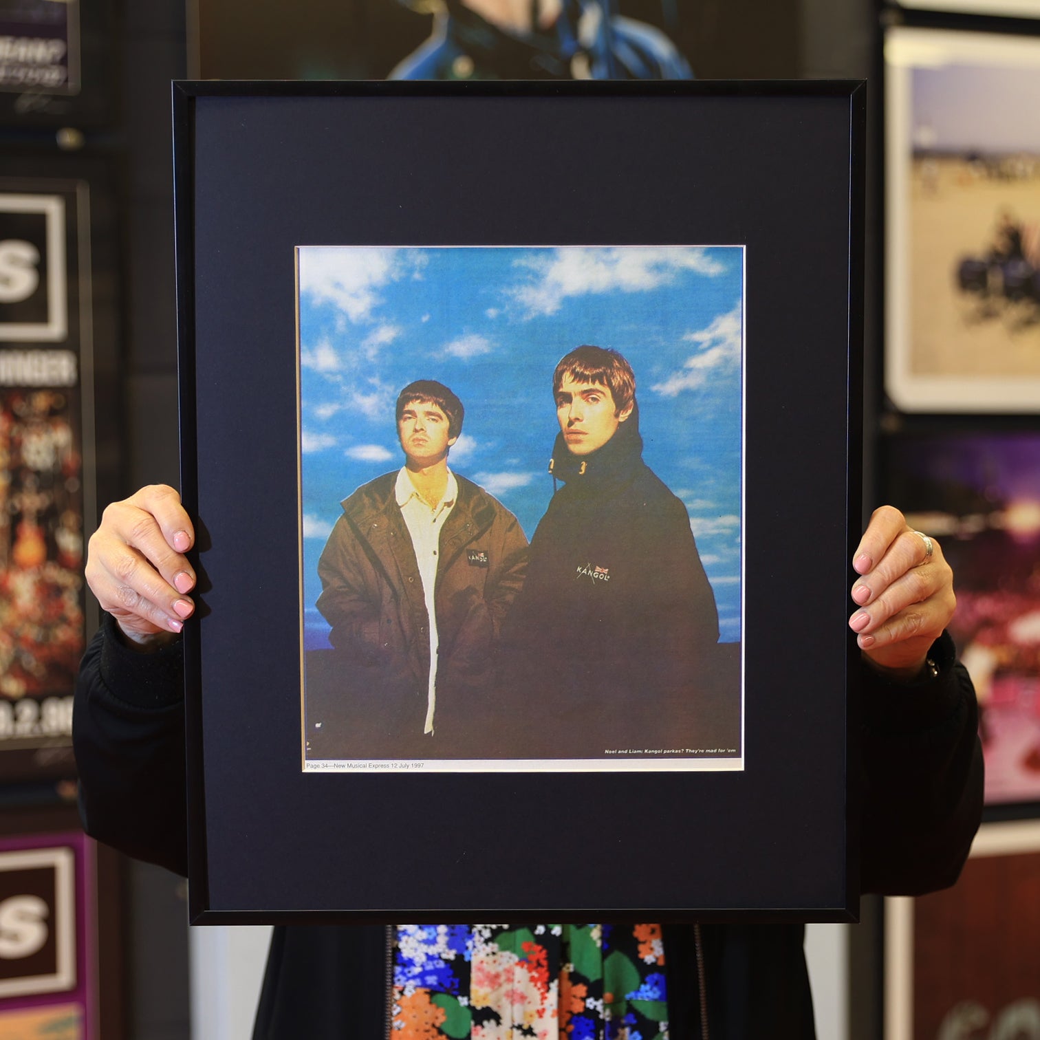 Noel & Liam Gallagher Portrait - 1997 NME original - New Item