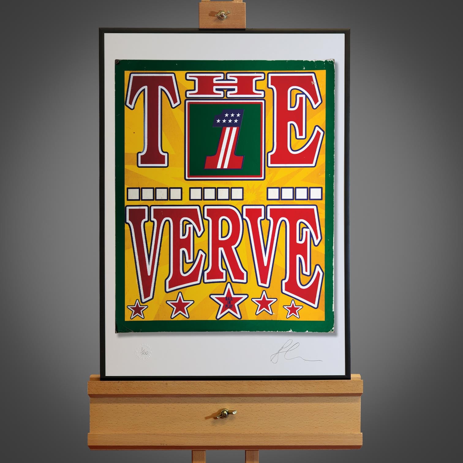 The Verve - No Come Down Pinball Print - New Item