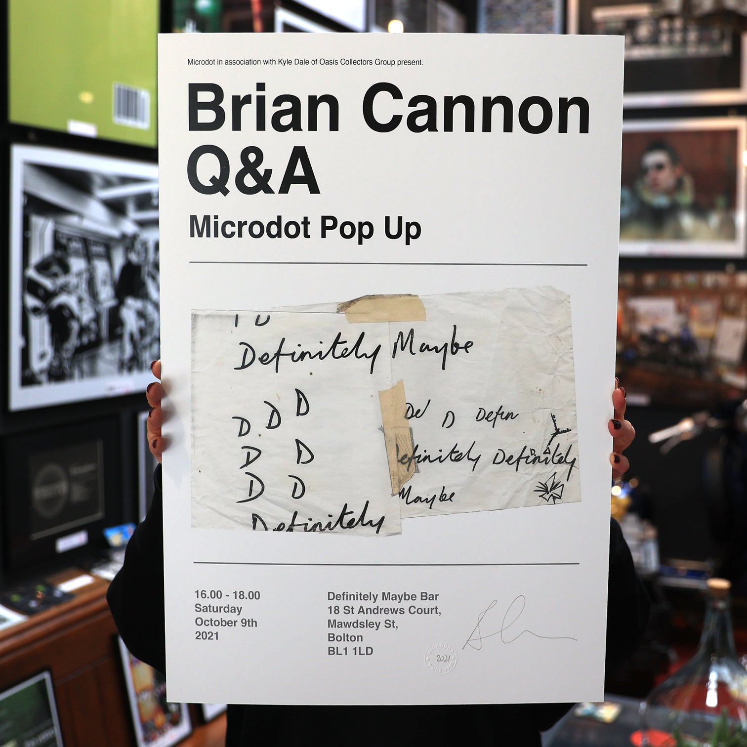 Brian Cannon Q & A Definitely Maybe Print - New item