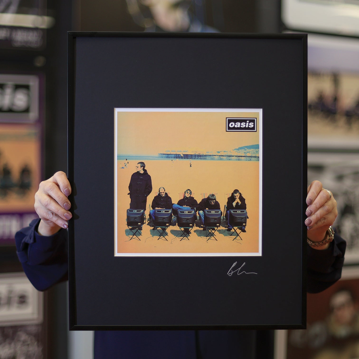 Oasis - Roll With It - Framed Printers Proof - New Item