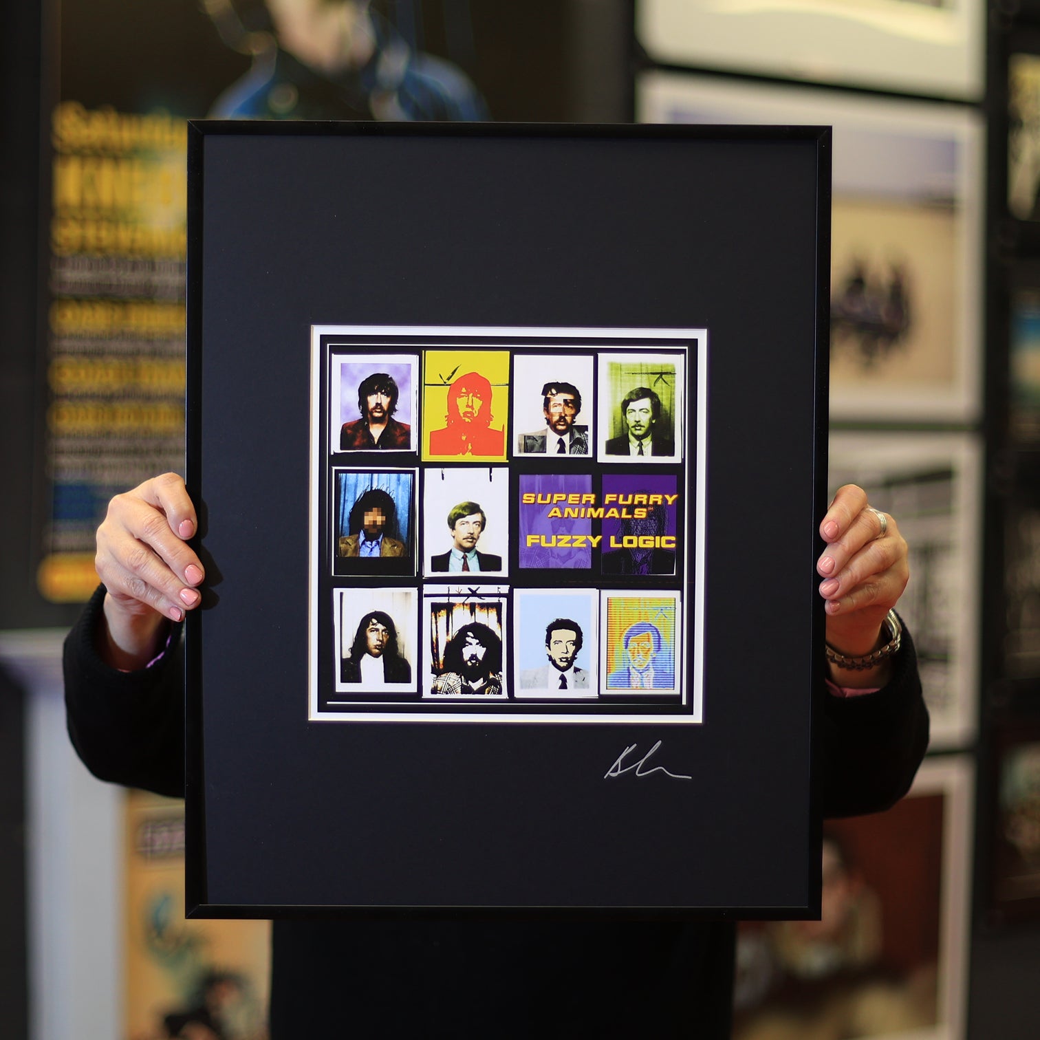 Super Furry Animals - Fuzzy Logic - Framed Printers Proof - New Item