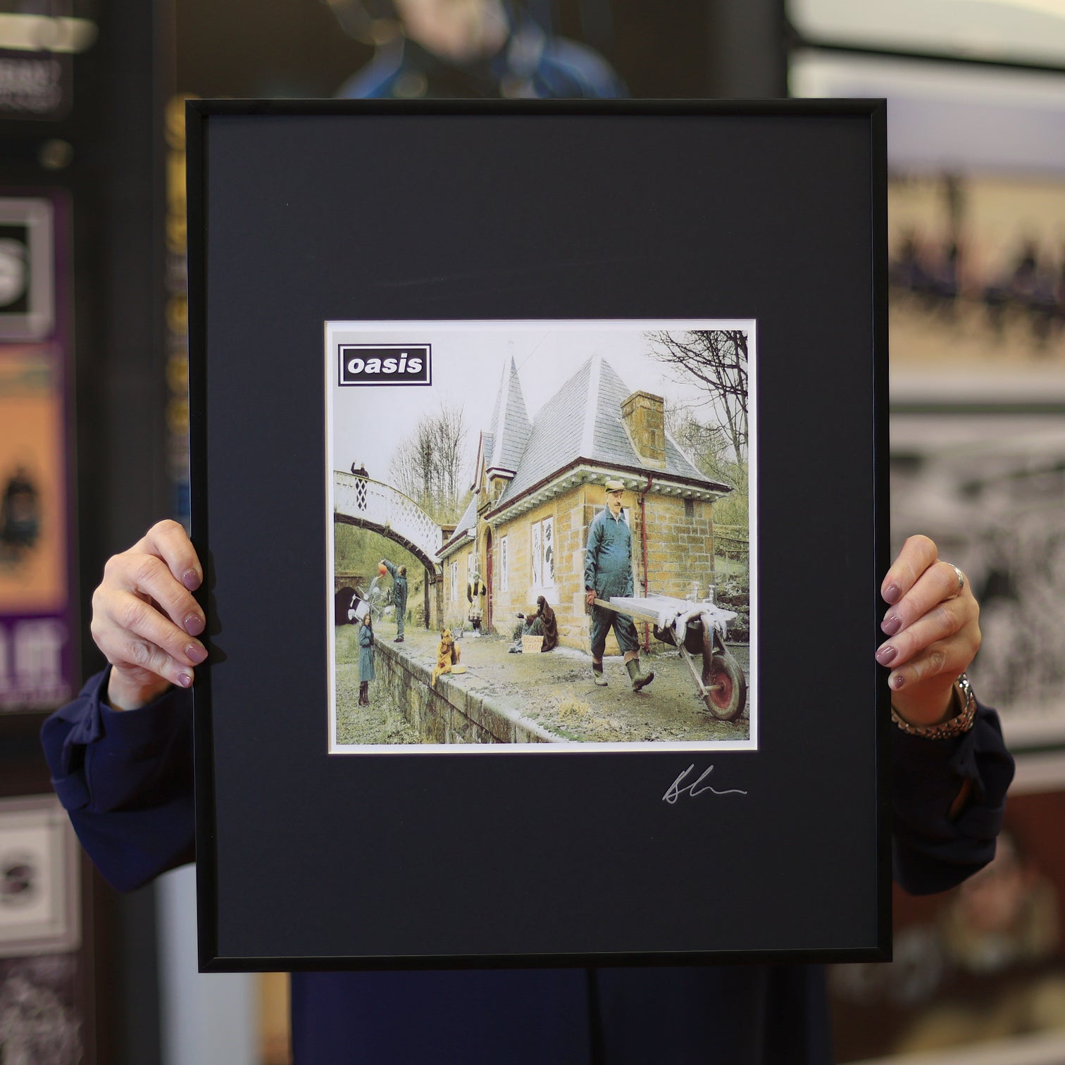 Oasis - Some Might Say - Framed Printers Proof - New Item