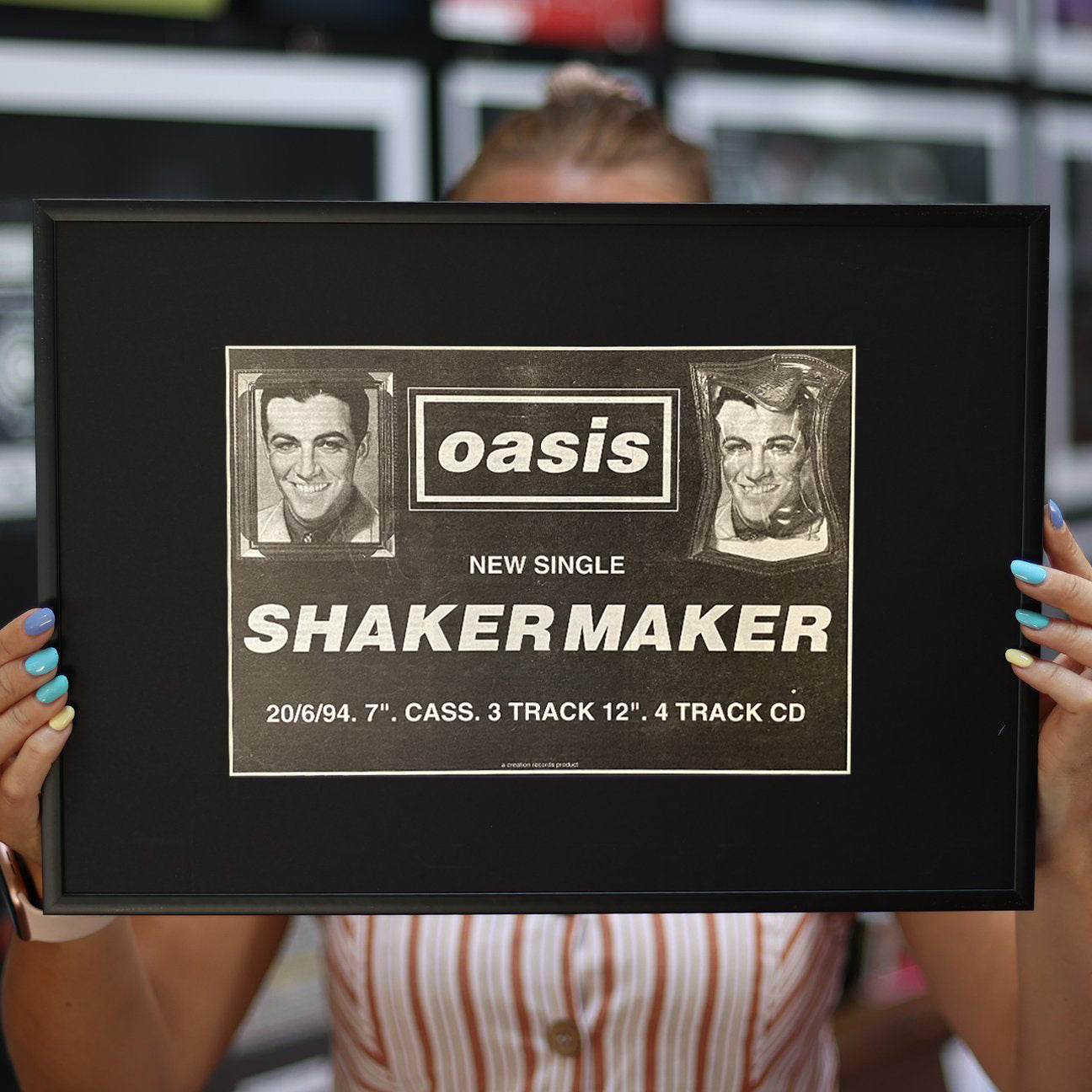 Oasis - Shakermaker - Original 1994 Framed Press AD - New Item