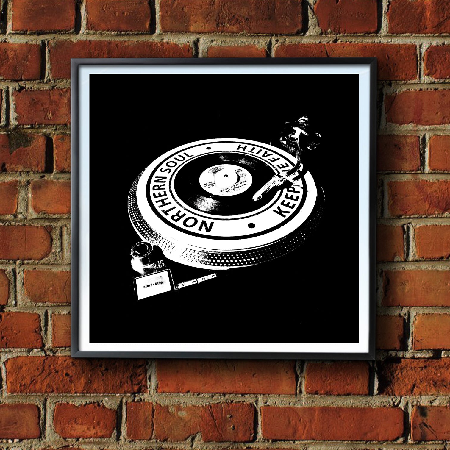 Northern Soul - Turntable Framed Print