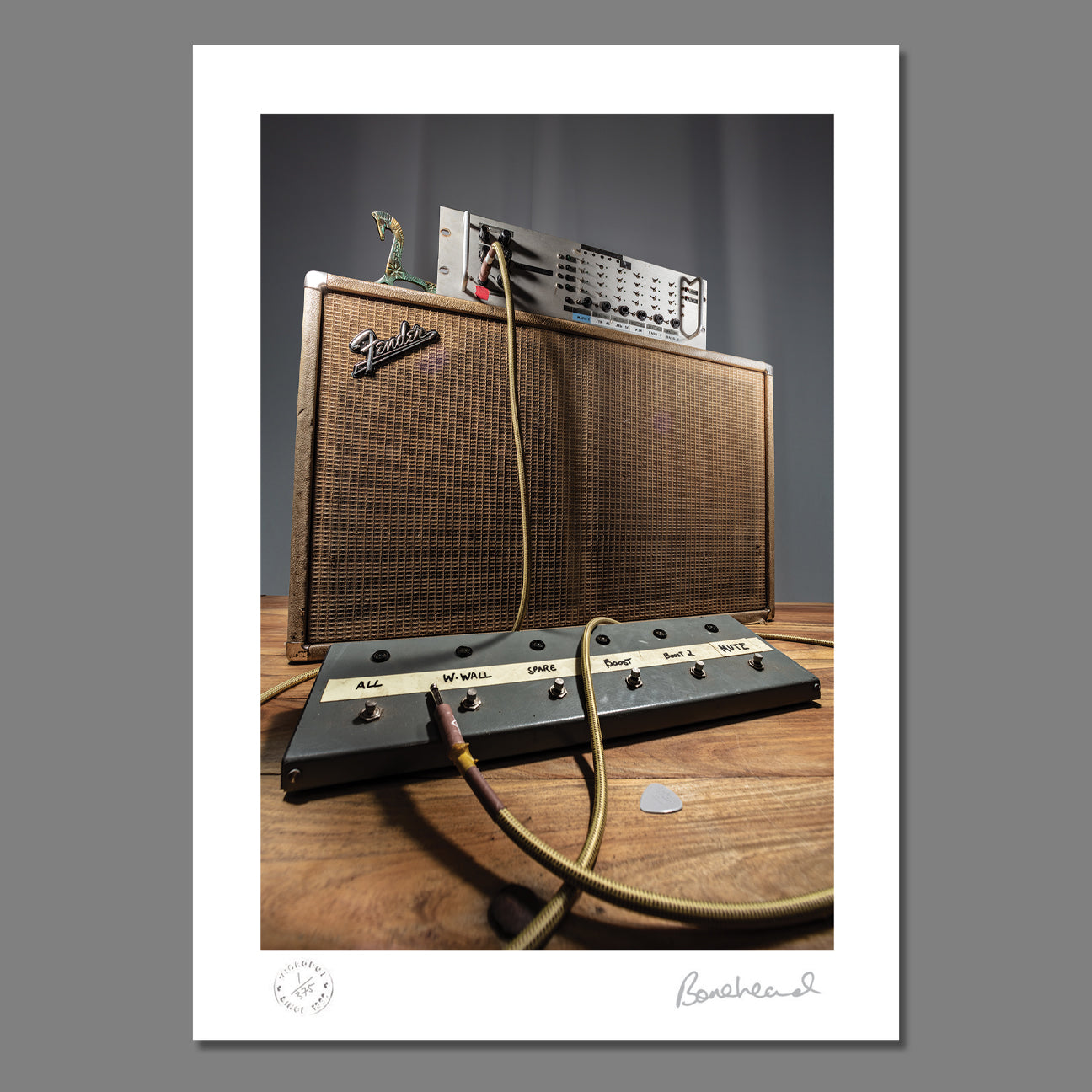Bonehead Signed Wall Of Sound Limited Edition Print