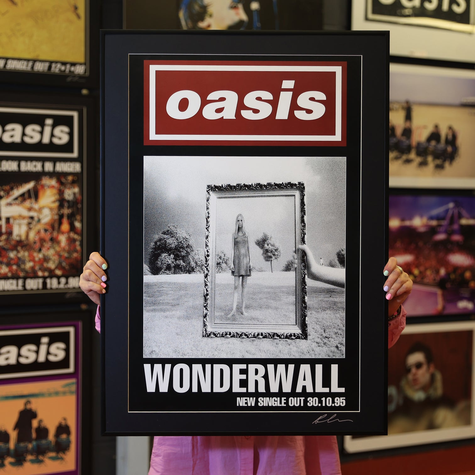 Oasis 'Wonderwall' 1995 Original Street Flyposter - New item