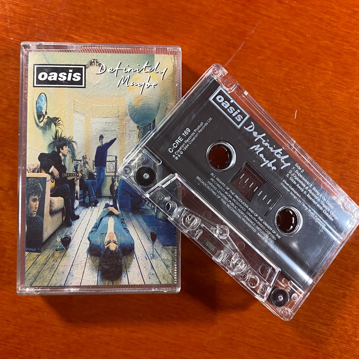 Oasis - Definitely Maybe - Creation Records Cassette - New Item