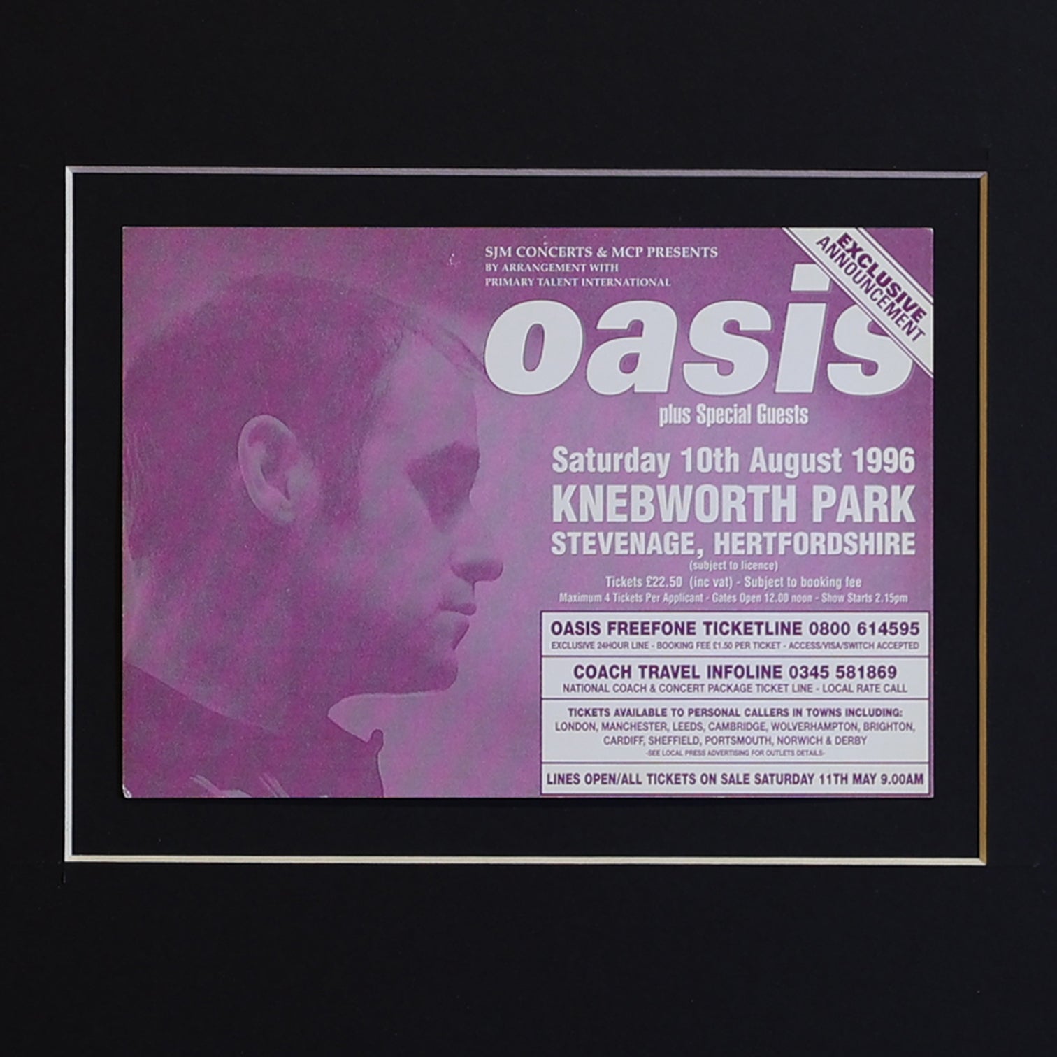 Oasis At Knebworth Flyer - New Item