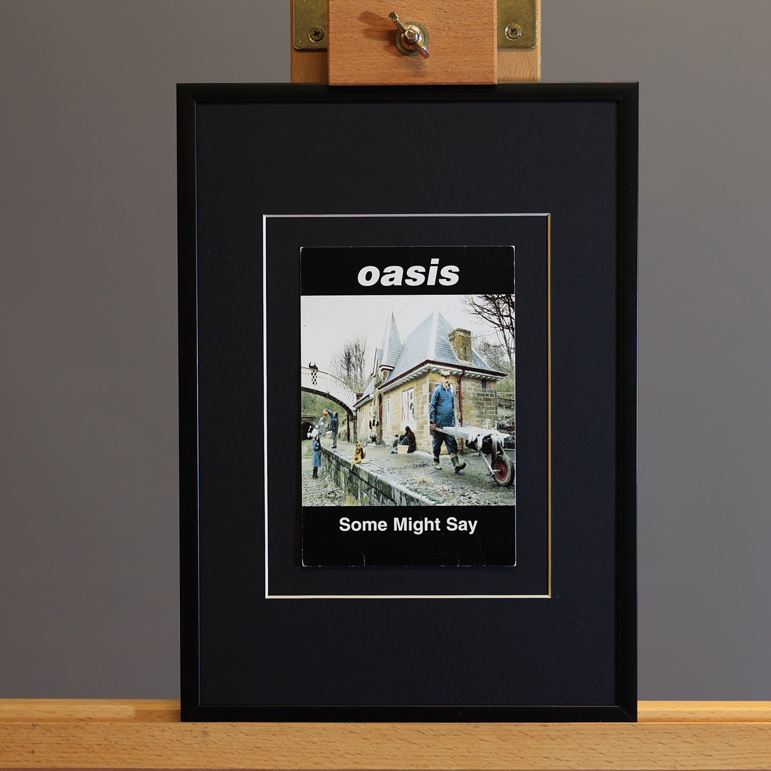 Oasis - Original 1995 Some Might Say Framed Promo Postcard - New Item