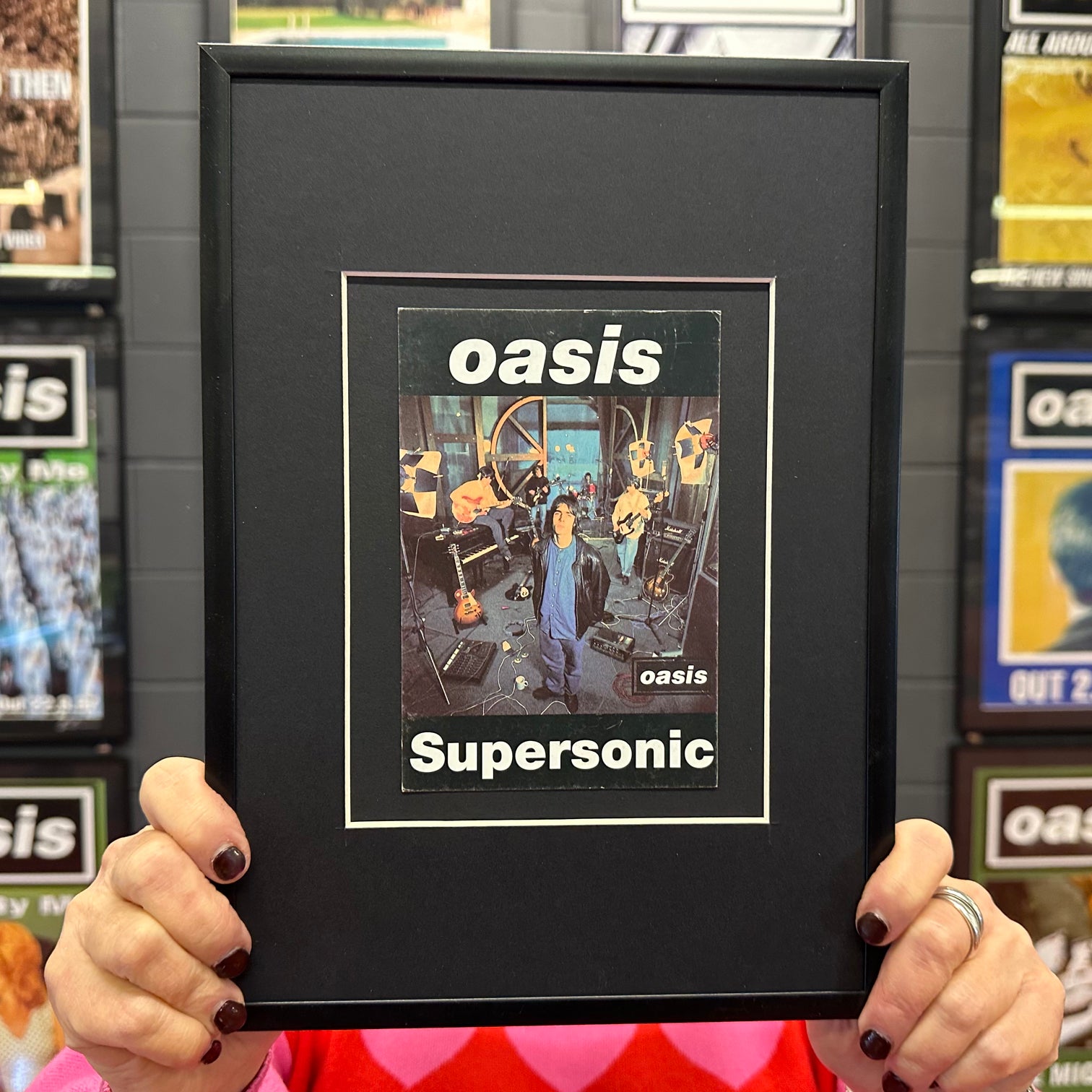 Oasis - Original 1994 'Supersonic' Framed Promo Postcard - New Item