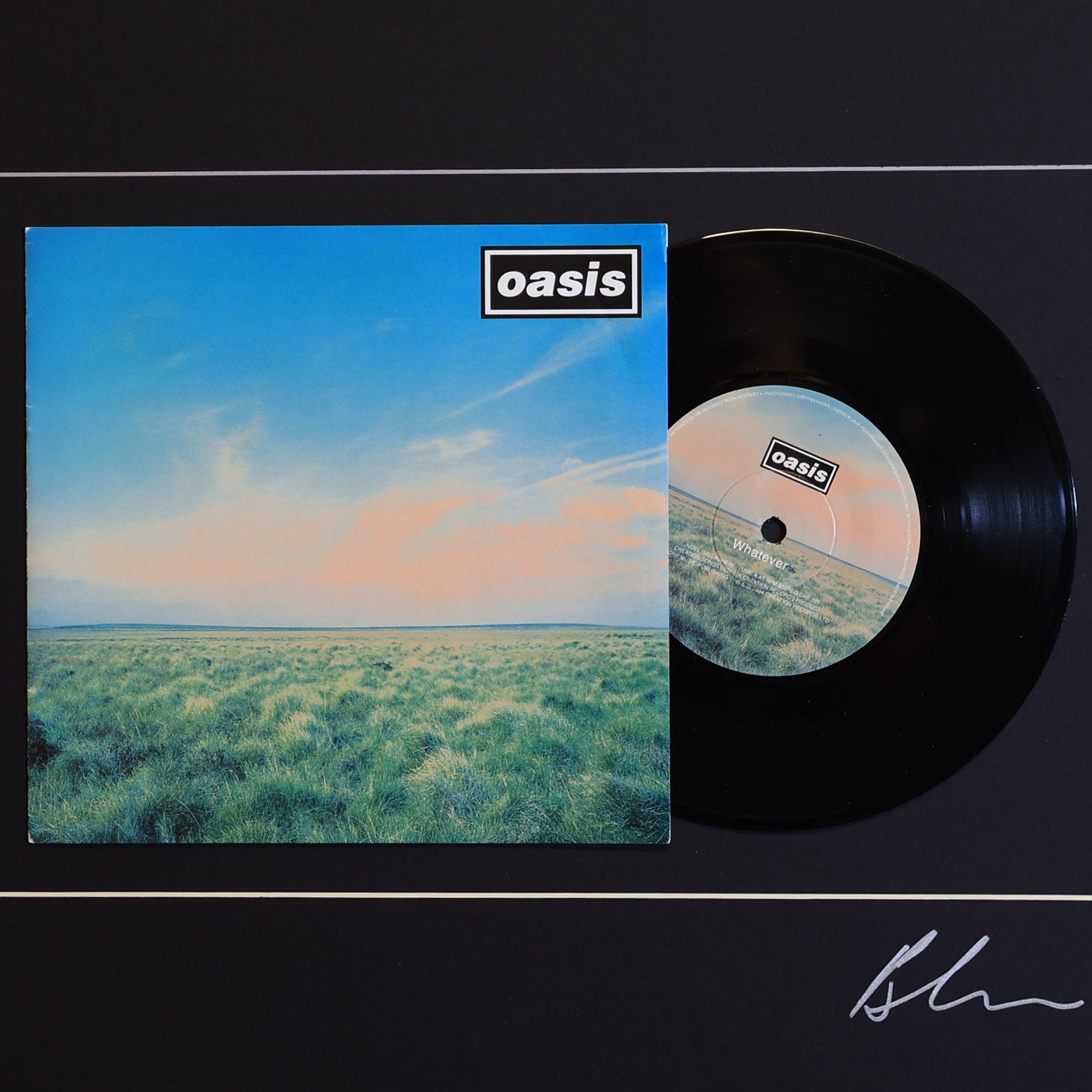 Oasis - Whatever - Framed 7 inch Vinyl - New Item