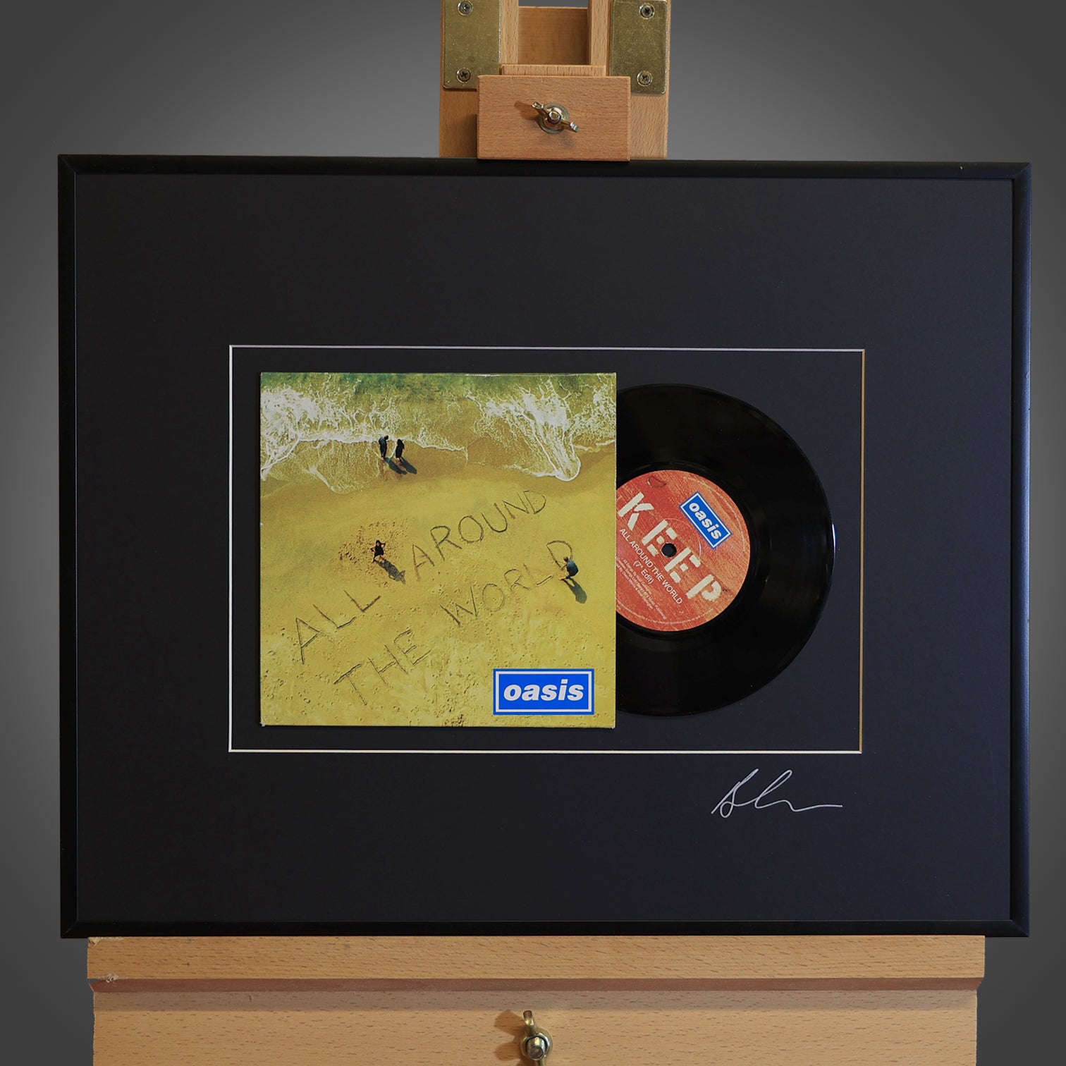 Oasis - All Around The World - Framed 7 inch Vinyl - New Item